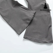 Slim fit pleated floor length pants