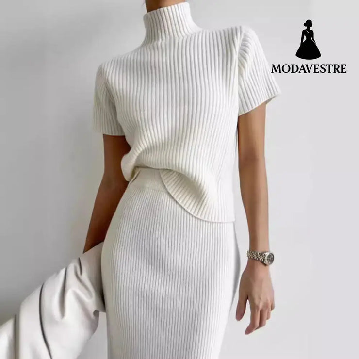 Slit Sheath Skirt Skirt Suit