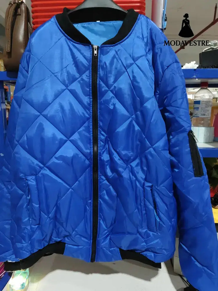 Solid Color Coat Winter Stand Collar Jacket For Men Fashion Rhombus Sewing Design Coat Casual Business Clothing Coat