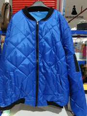 Solid Color Coat Winter Stand Collar Jacket For Men Fashion Rhombus Sewing Design Coat Casual Business Clothing Coat