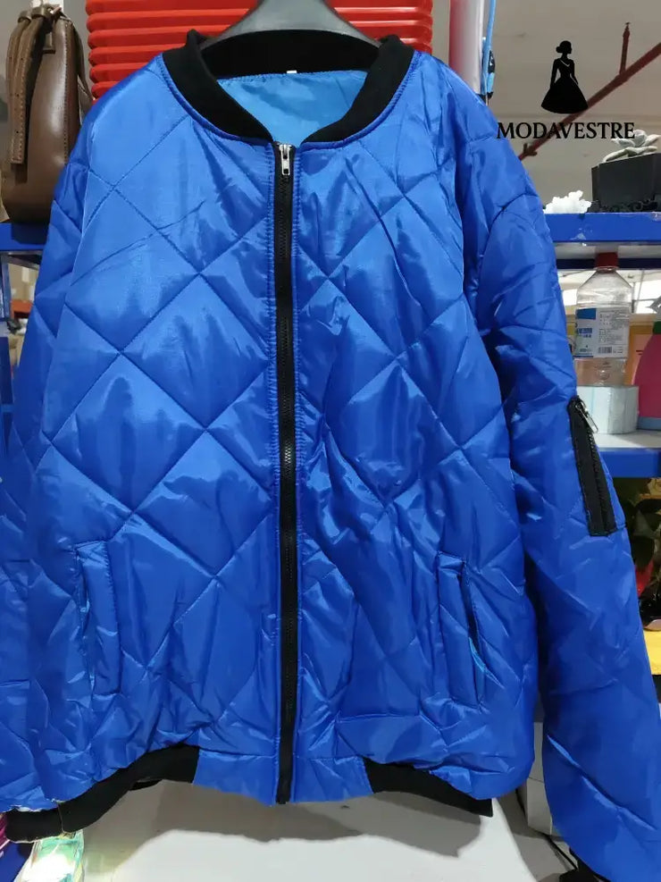 Solid Color Coat Winter Stand Collar Jacket For Men Fashion Rhombus Sewing Design Coat Casual Business Clothing Coat