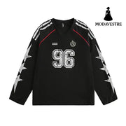 Sports Loose Baseball Clothing Men And Women Black / L