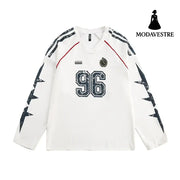 Sports Loose Baseball Clothing Men And Women White / L