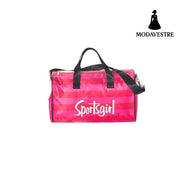 Sportsgirl Travel Bag Striped Women’’s Portable Large Capacity Rose Red / S