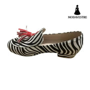 Spring And Autumn Tassel Low Heel Round Head 40-43 Low-cut Plus Size Leopard Print Casual Loafers