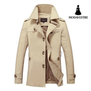 Spring men’s washed windbreaker jacket men Men’s Korean fashion men’s fashion jacket men’s clothing Light Khaki / L Coat