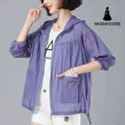 Spring New Loose Blouson Sun Protection Clothing For Women