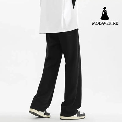 Straight-Leg Casual Pants for Men