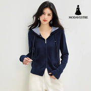 style soft knit cardigan for women casual versatile long sleeve sweater top