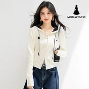 style soft knit cardigan for women casual versatile long sleeve sweater top