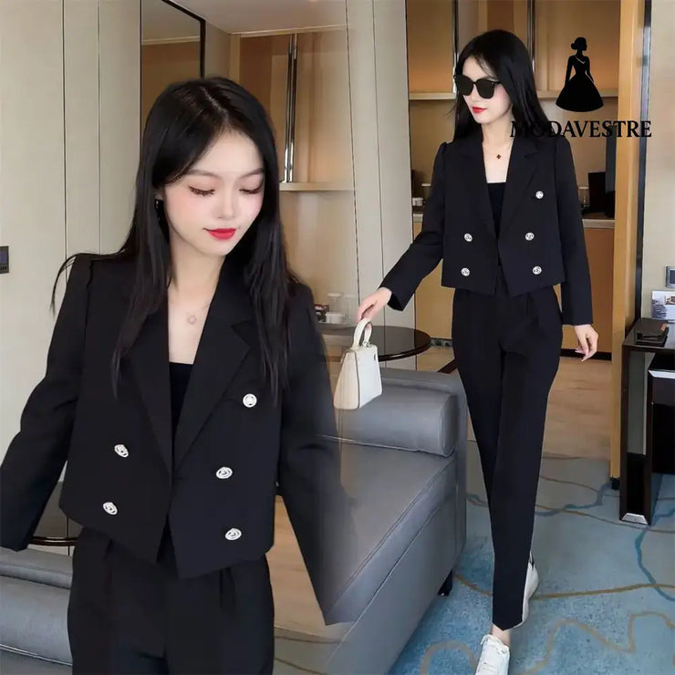 Suit Jacket Women’s Long Sleeve Pants Suit Jacket
