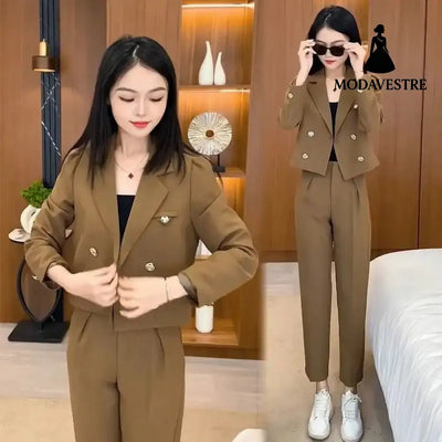 Suit Jacket Women’s Long Sleeve Pants Suit Jacket