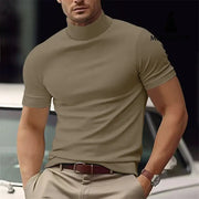 Summer New Men’s Casual T-shirt Deep Khaki / L