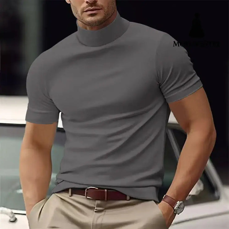 Summer New Men’s Casual T-shirt Iron Gray / L