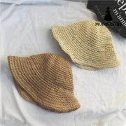 Summer Outing Sunscreen Hat for Women with Foldable Straw Hats Holiday Cool Hat Beach Hat