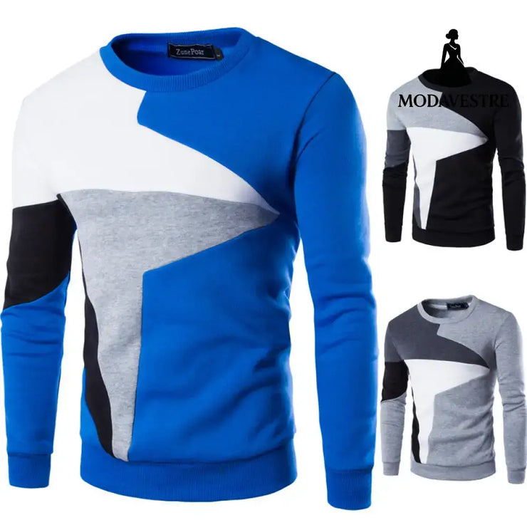 Sweaters Men New Fashion Printed Casual O-Neck Slim Cotton Knitted Mens Sweaters Pullovers Men Brand Clothing
