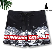 Swimming Shorts Boxer Quick-drying Hot Spring Shorts Swimsuit men’s Equipment Black / 3XL