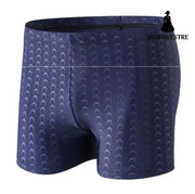 Swimming Shorts Boxer Quick-drying Hot Spring Shorts Swimsuit men’s Equipment Blue crescent / 3XL