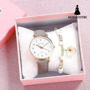 Temperament retro watch women Apricot