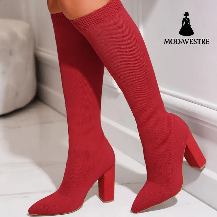 Thick High-heeled Thigh Boot Women