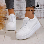 Thick soled height increasing board shoes - MODAVESTRE