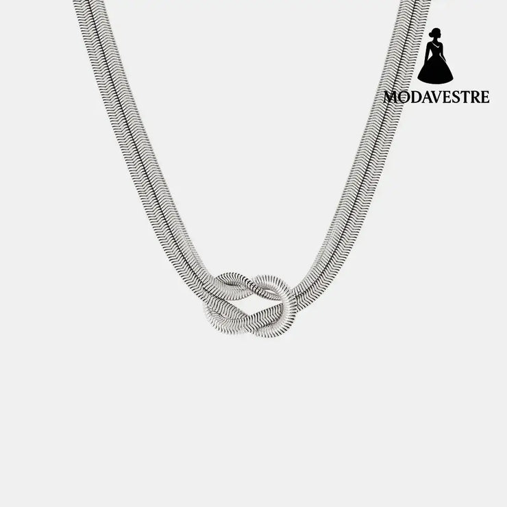 Titanium Steel Knot Necklace