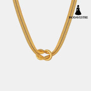 Titanium Steel Knot Necklace