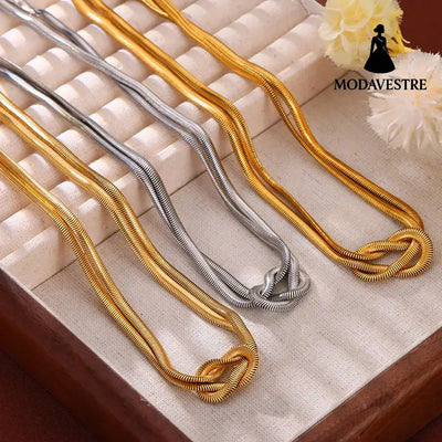 Titanium Steel Knot Necklace