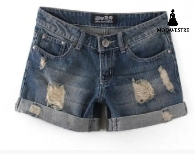 Torn Denim Shorts For Women 2 / 26