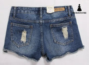 Torn Denim Shorts For Women
