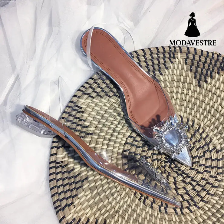 Transparent high heels Transparent / 3cm / 34