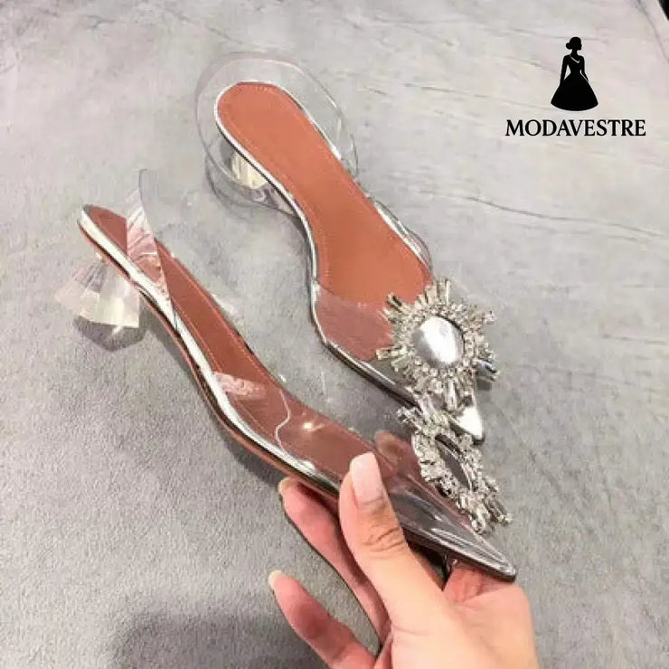 Transparent high heels Transparent / 4cm / 34