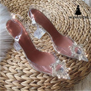 Transparent high heels