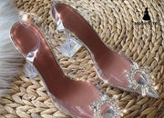 Transparent high heels