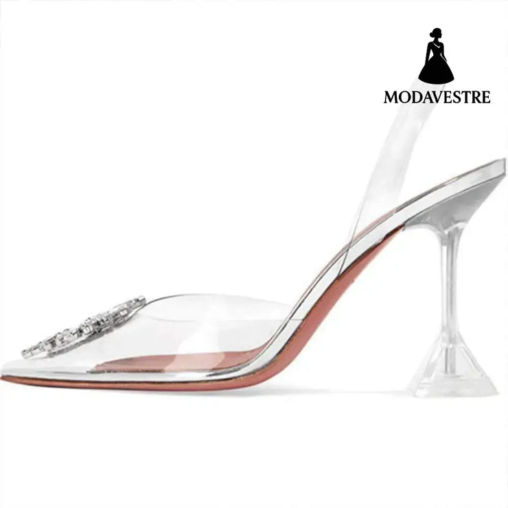 Transparent high heels Transparent / 9cm / 34