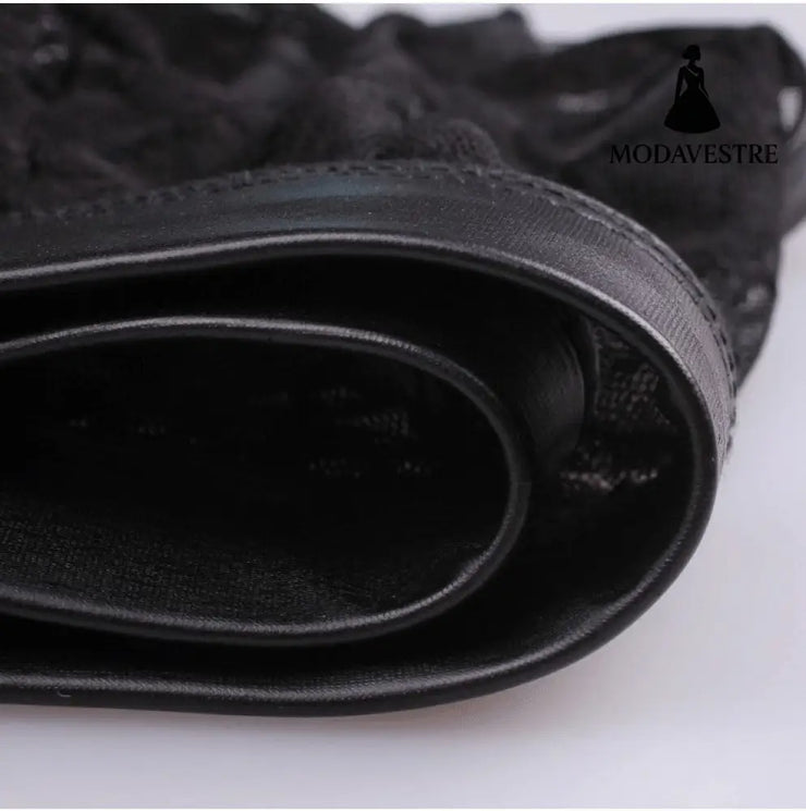 Tulle See-through Plaid Boxers For Men - MODAVESTRE