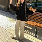 Turtleneck Twist Sweater Women’s High-grade Casual Jumper