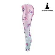 Unicorn Series  Women Leggings Star Ice Cream Digital Print Leggins Sweat Workout Woman Legging Slim Pants - MODAVESTRE