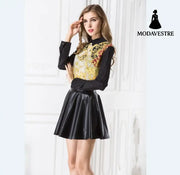 USA SIZE Pleated Puffy Skirt Slim Skirt PU Skirt Joker Leather Skirt default