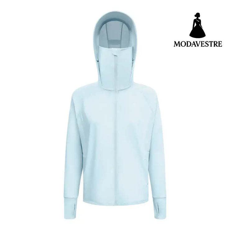 UV Protection Sun Protection Clothing For Women Summer Sky Blue / L