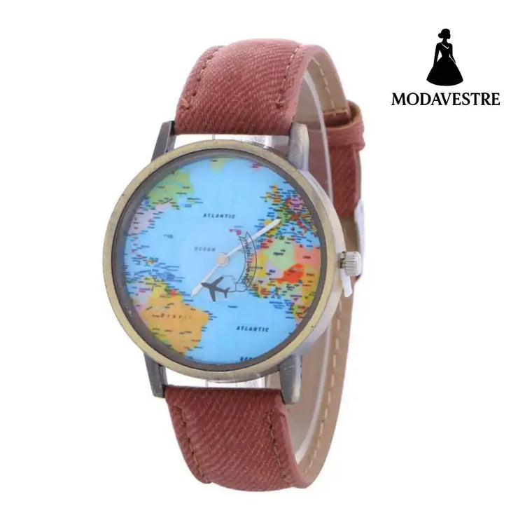 Vintage Watch Women Reddish brown