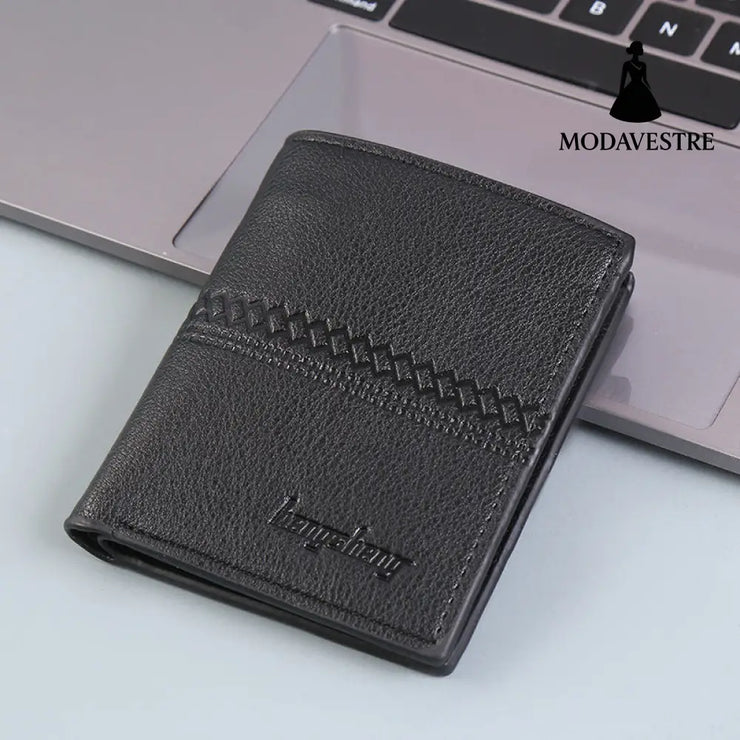 Wallet Men Short Leather Wallet Wallet Men - MODAVESTRE