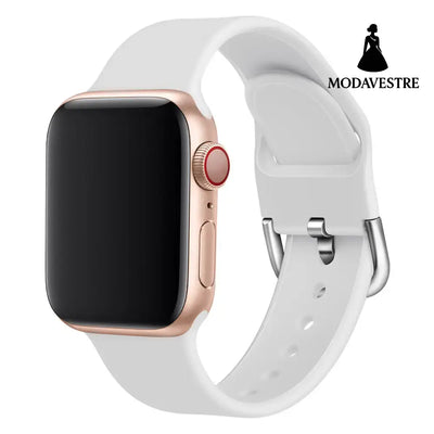 Watch strap solid color silicone watch buckle strap Accessory