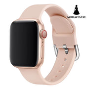 Watch strap solid color silicone watch buckle strap Accessory