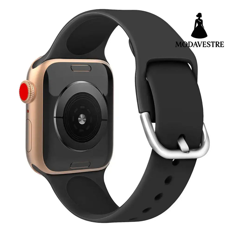 Watch strap solid color silicone watch buckle strap Accessory