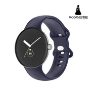 Watch Strap With Silicone Bow Buckle Blue / L Accessory
