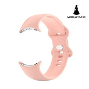 Watch Strap With Silicone Bow Buckle Pink / L Accessory