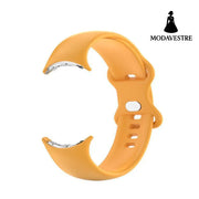Watch Strap With Silicone Bow Buckle Yellow / L Accessory