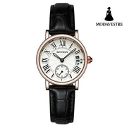 Watch women waterproof delicate belt women Black