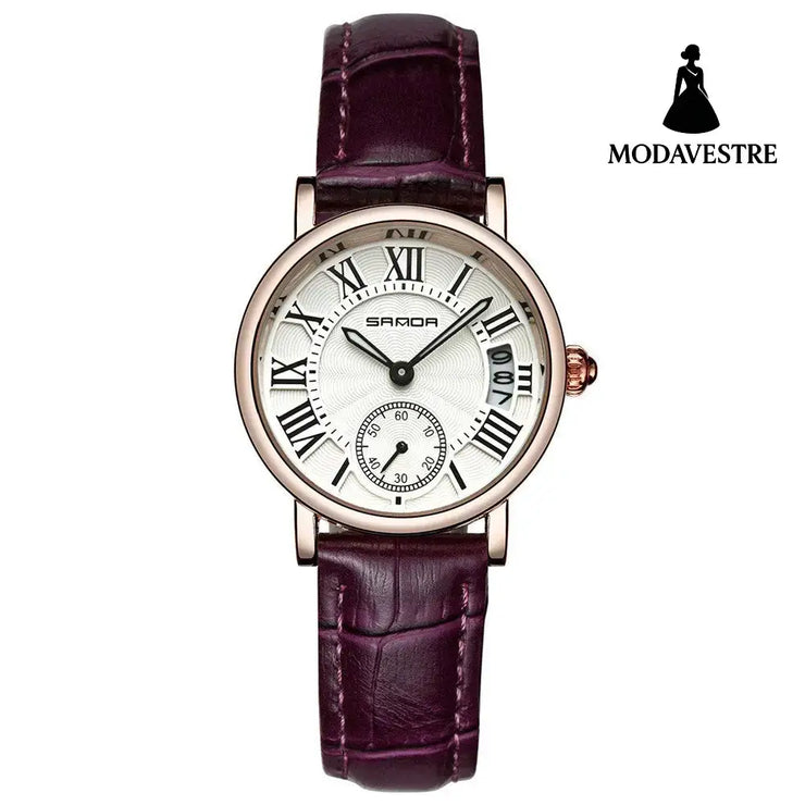 Watch women waterproof delicate belt women Purple